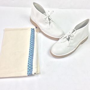 tory burch white booties